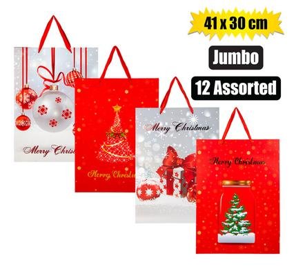 Xmas stationery gift bag jumbo 41x30cm