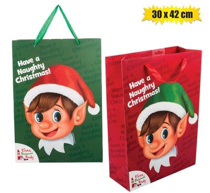 Xmas elf stationery bag large 30x42cm