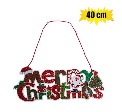 Xmas room decor plaque merry xmas 40cm