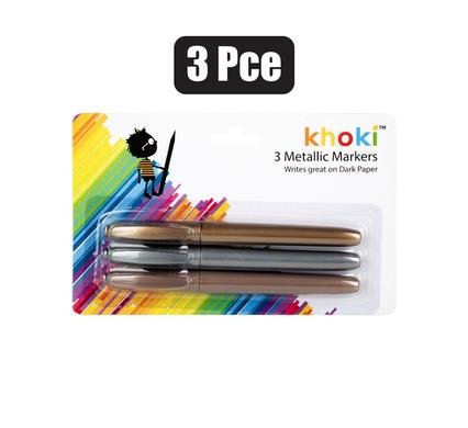 Marker metallic 3pce gold/silver/bronze