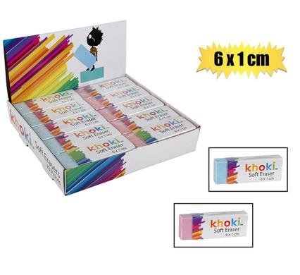 Eraser single soft 6cm x 1cm
