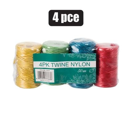 Twine nylon 50g 4pce shrinkbag