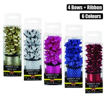Gift-decor & ribbon decor 4 asstd 5mmx2m