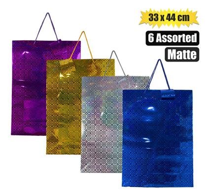 077-000316-A Gift-bag metallic ppr jmb 33x44cm matt