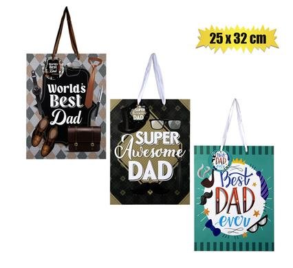 Gift-bag designer lrg 25x32cm dad