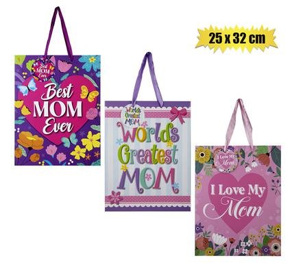 Gift-bag designer lrg 25x32cm mom