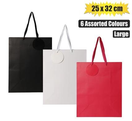Gift-bag solid color lrg 25x32cm
