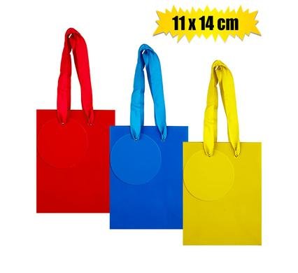 Gift-bag solid color sml 11x14cm