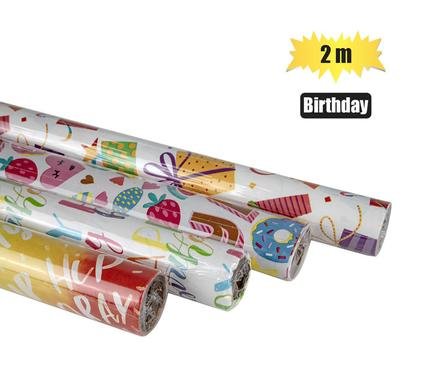 Gift-wrap 700mmx2m birthday