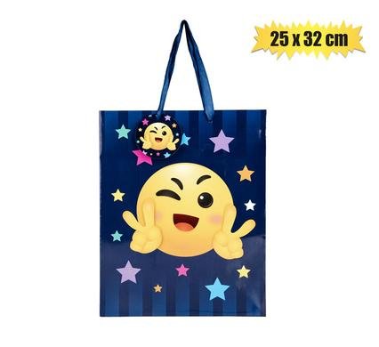 Gift-bag ppr lrg emoji 25x32cm