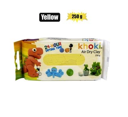 Art+craft air dry clay 250g yellow