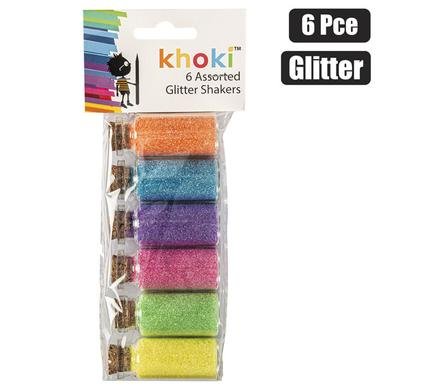 Art+craft glitter 6pce glass