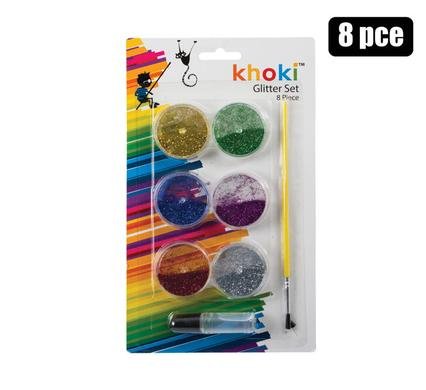 Art+craft glitter set 8pce