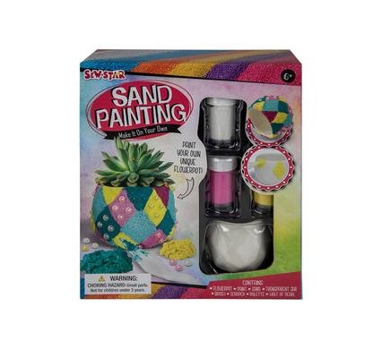 Art+craft ceramic pot sand painting set