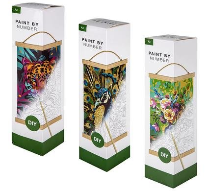 Art+craft paint-by-number hanging canvas