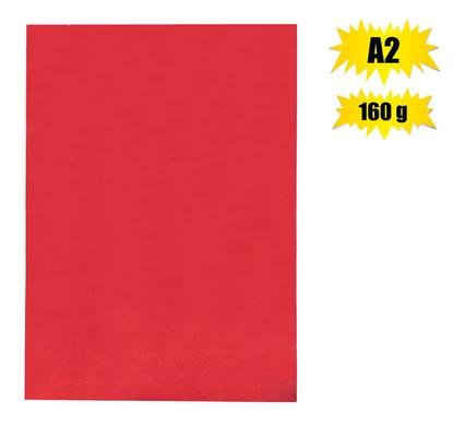 Art+craft board A2 160g sheet red br