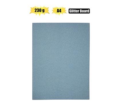 Art+craft A4 glitter board 230gsm blue l