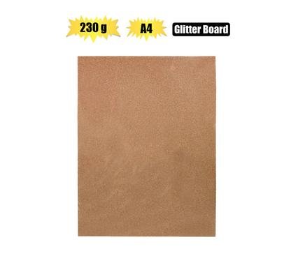 Art+craft A4 glitter board 230gsm rs gld