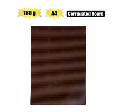 Art+craft A4 corrugated board 160gsm brn