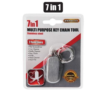 P/tool 7-in-1 mini w/key-chain