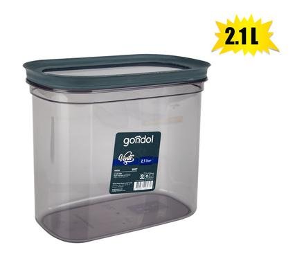 Cannister vinto oval 2.10l smoke color