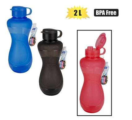 Water bottle pl 2l frosted