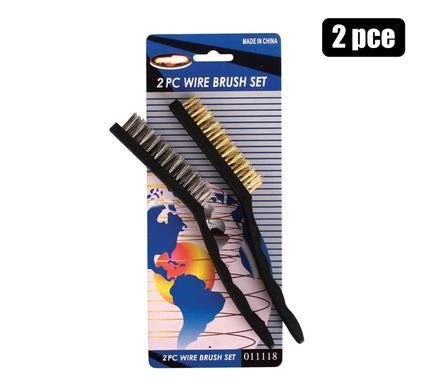 Wire-brush set lrge 2pce