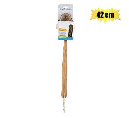 Bath basics bristle brush wdn hndle 42cm
