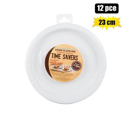 Picnic plates pl 12pce disposable 23cm