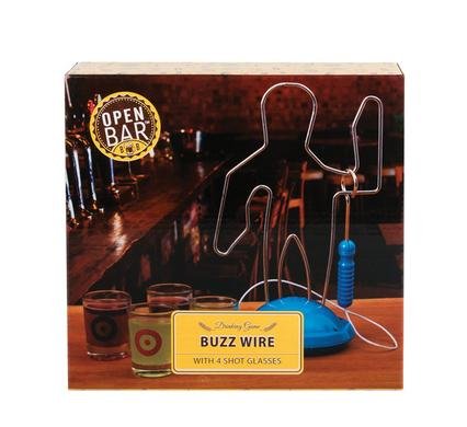 Drinking game buzz wire + 4 glasses