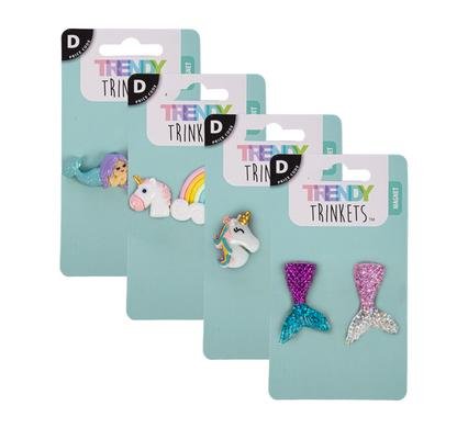 204-000650 Magnet mermaid/unicorn mini