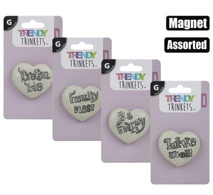 204-000700 Magnet poly heart inspirational