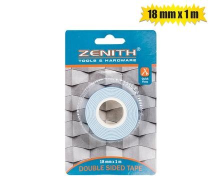 Tape dbl-sided 18x1000mm card zenith