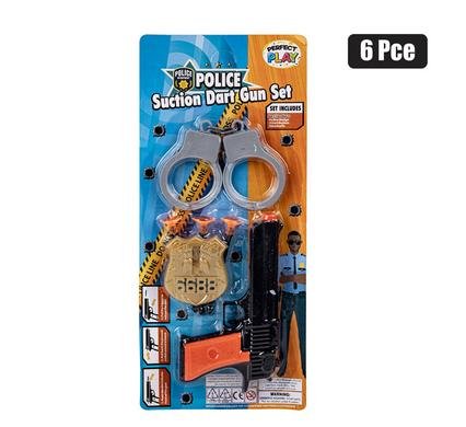 Gun hand suction dart cuff set 28cm 6pc