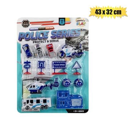Vehicle playset police force 43x32cm