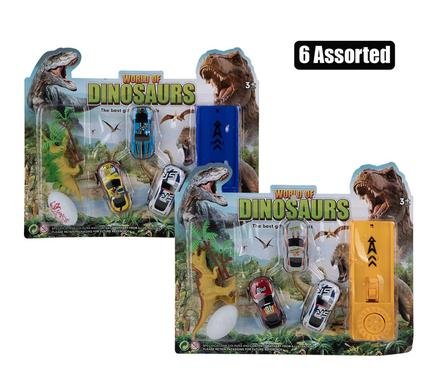 Vehicle launch dino set
