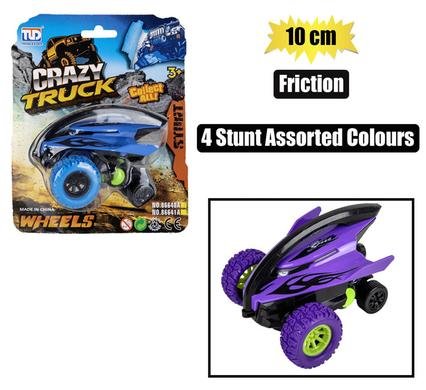 Vehicle monster stunt friction10cm asstd