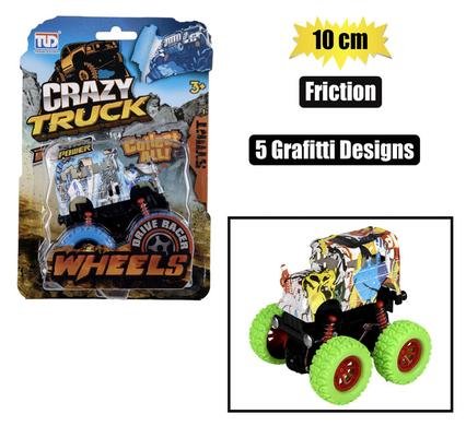 Vehicle jeep monster buggy graffiti 10cm