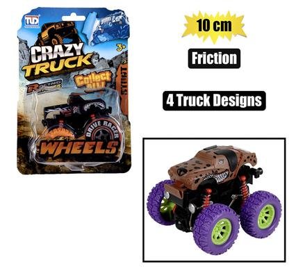 Vehicle monster friction truck10cm asstd
