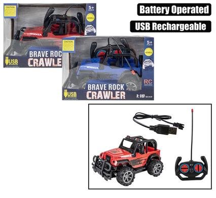 Battery operated rc jeep usb 20cm