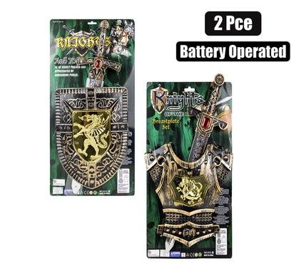 Boys playset sword knight set 2pc