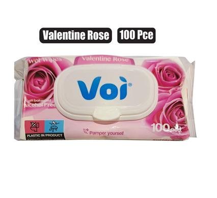 Voi wet-wipes 100pc valentine rose