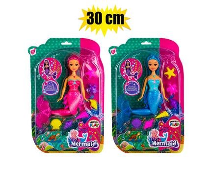 Doll mermaid w/accessories 30cm