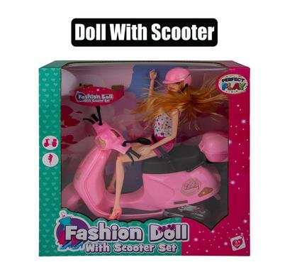 Fashion doll with scooter