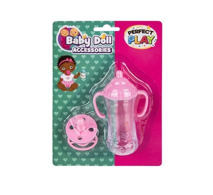 Baby doll accessory pacifier and bottle