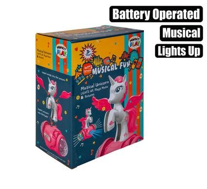 Playset b/o unicorn w/music & lights