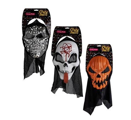Dress up scary mask asstd