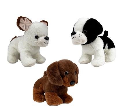 Plush dog 30cm asstd