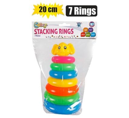 Baby toy edu stacking set 7 rings