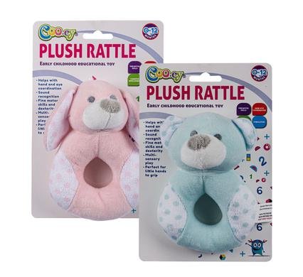 Baby rattle plush